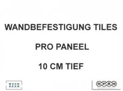 Spaeh designed acoustic tiles Aufhängung Wand